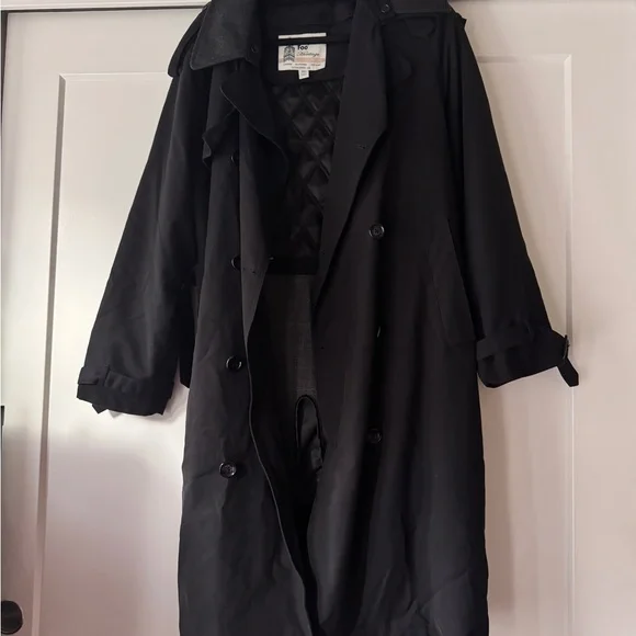 London Fog Men's Charcoal Trench Coat - Picture 3 of 9